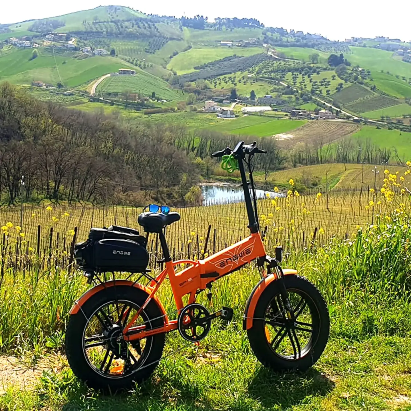 ENGWE EP-2 Pro electric bike on a countryside ride