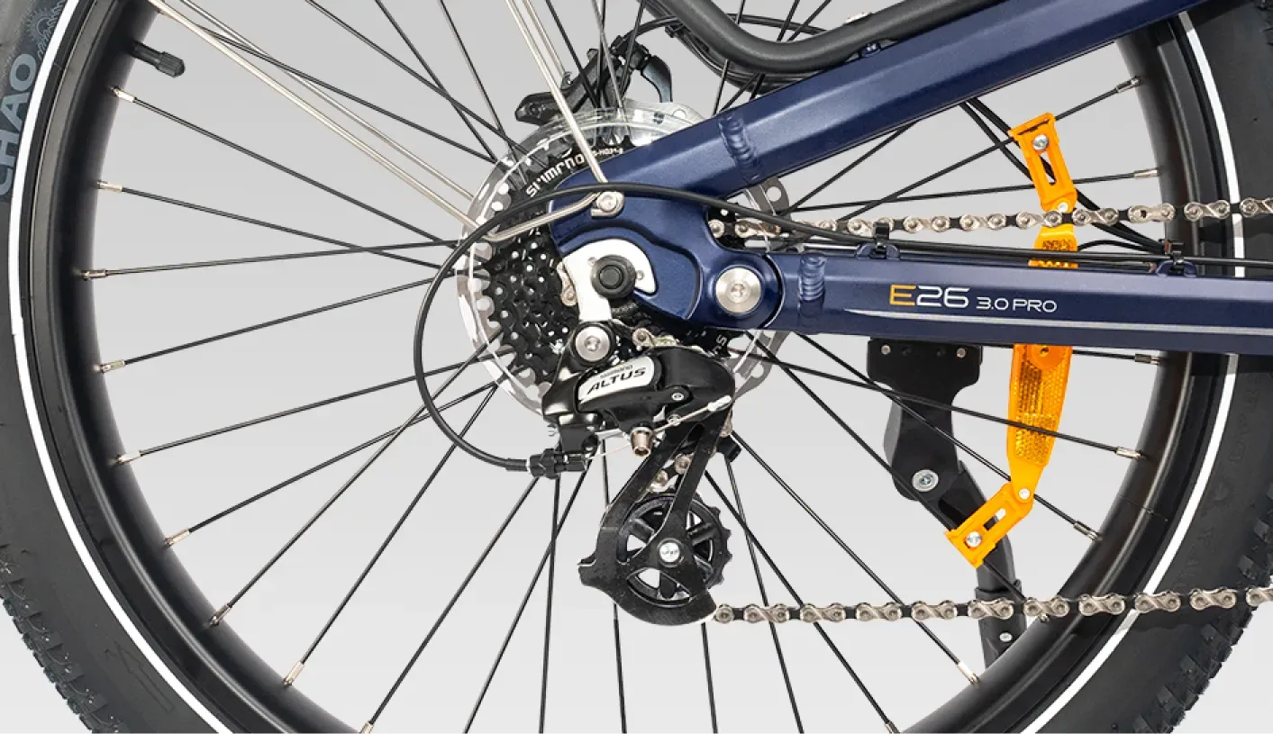 Detalle del motor central de la ENGWE E26 3.0 Pro