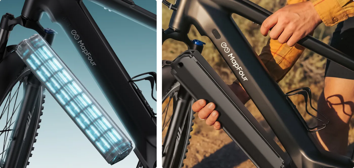 720 Wh LG battery of the MapFour Roam