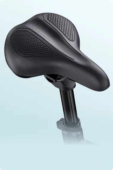 Wide comfort saddle of the MapFour Roam