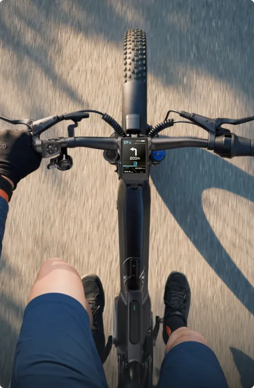 Turn-by-turn navigation on the MapFour Roam display