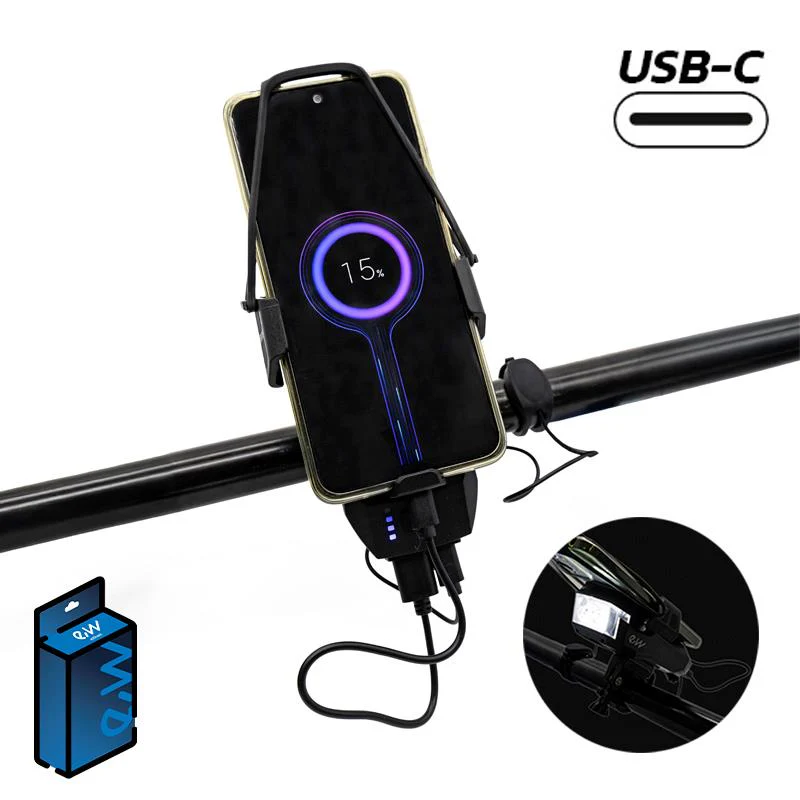 Phone mount EWS009 with powerbank and light