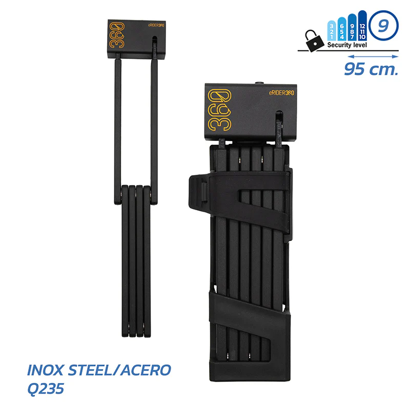 Candado plegable para bicicleta - 95 cm